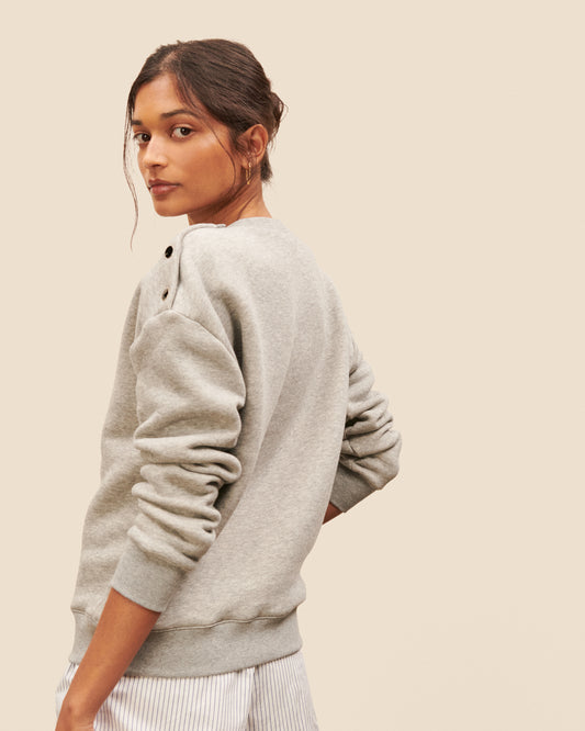 Sweat Passy - Gris Chine tendance Maison Sarah Lavoine Gris Chine Coton 3