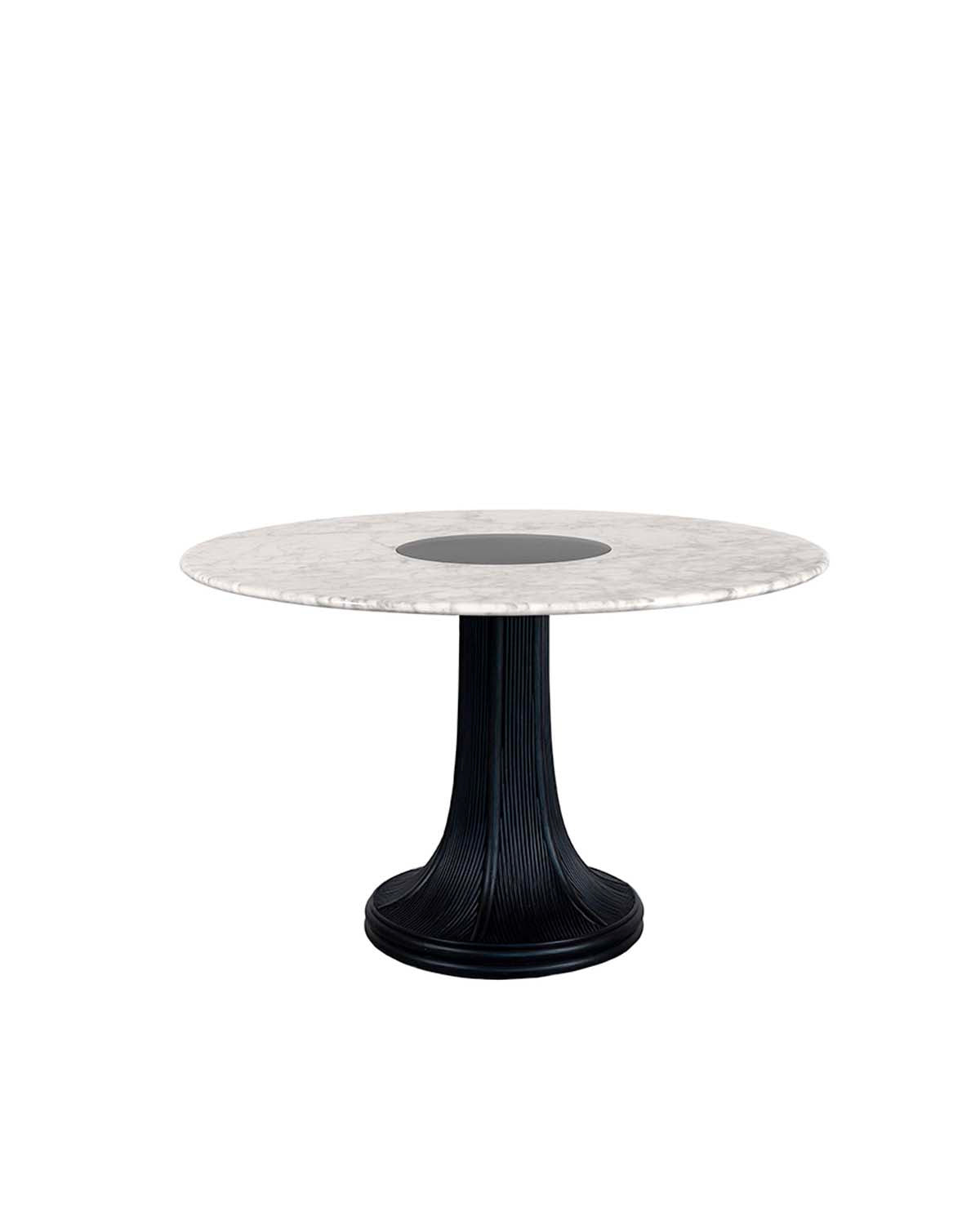 Table ronde Riviera Marbre Noir design Maison Sarah Lavoine Blanc / Noir Marbre 1