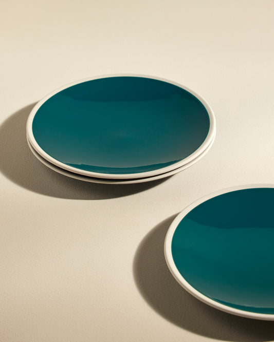 Assiette plate Sicilia - Bleu Sarah design moderne Maison Sarah Lavoine Bleu Sarah Céramique 4