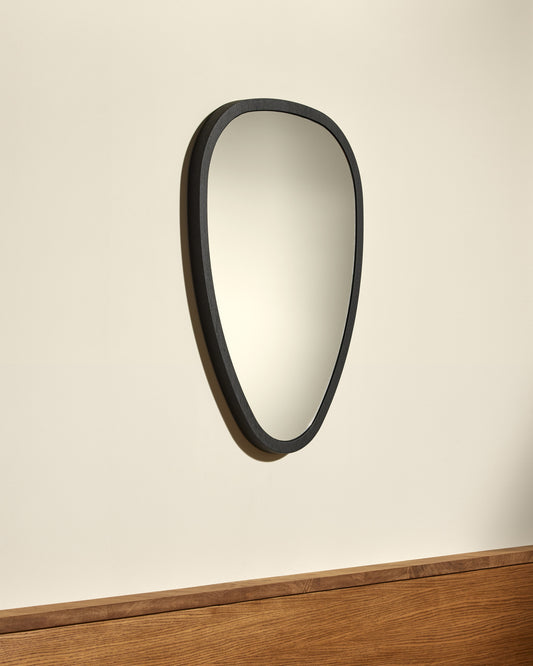 Miroir Ovo - Noir design Maison Sarah Lavoine Noir Chêne 57 cm 75 cm 2