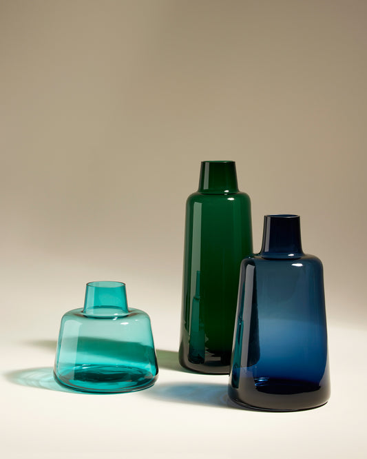 Vase Verre Pure - Bleu Broadway design, céramique Maison Sarah Lavoine Bleu Broadway Verre 40 cm 4