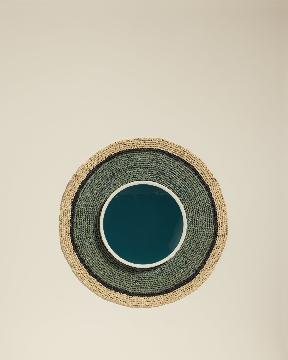 Globe placemat - Celadon / Natural design Maison Sarah Lavoine Celadon / Natural Raffia 3