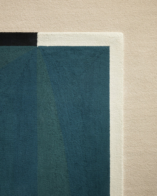 Tapis Abstrait - Bleu Sarah design Maison Sarah Lavoine Bleu Sarah Laine Petit 170 cm | Moyen 200 cm | Grand 250 cm Petit : 240 cm | Moyen : 300 cm | Grand : 350 cm 3