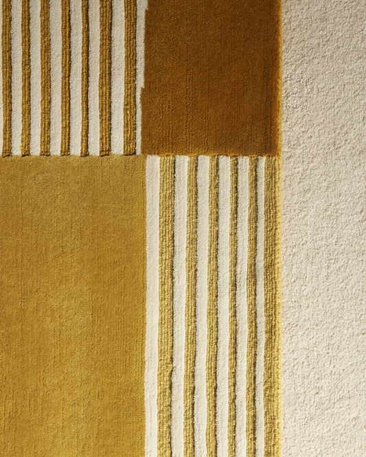 Tapis Boro - Ocre design Maison Sarah Lavoine Ocre Laine Petit 170 cm | Moyen 200 cm | Grand 250 cm Petit 240 cm | Moyen 300 cm | Grand 350 cm 2