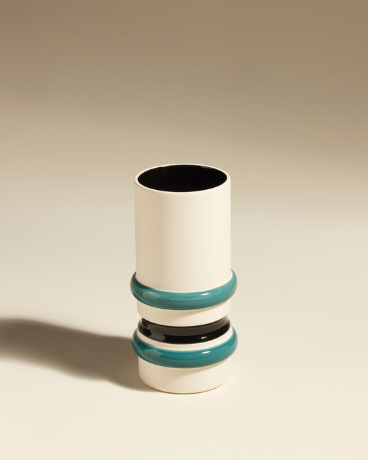 Vase Aquarius - Bleu Sarah design, céramique Maison Sarah Lavoine Bleu Sarah Céramique 23 cm 2