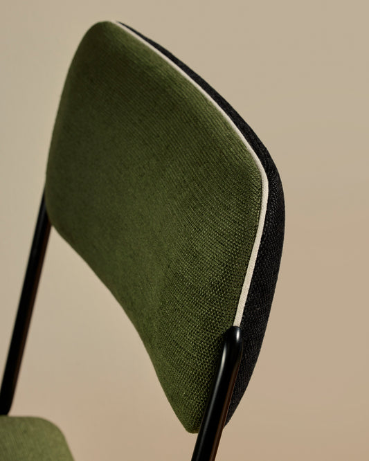 Chaise Double Jeu - Noir / Vert design Maison Sarah Lavoine Vert Velours 45 cm 85 cm 2
