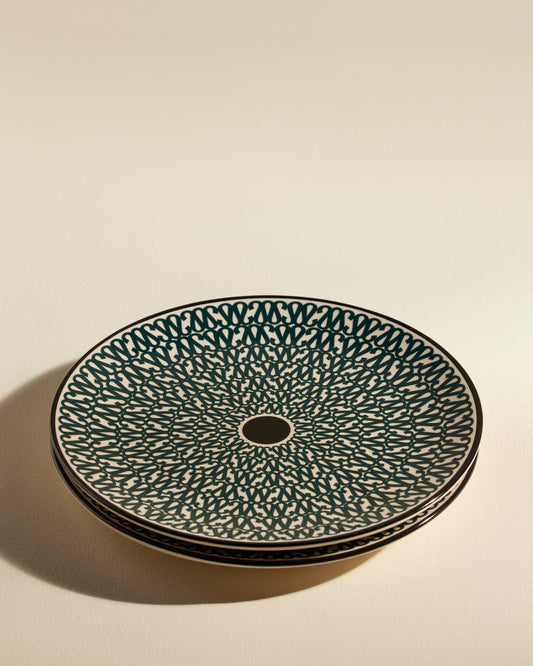 Assiette plate Sarah - Bleu Sarah design moderne Maison Sarah Lavoine Bleu Sarah Céramique 4