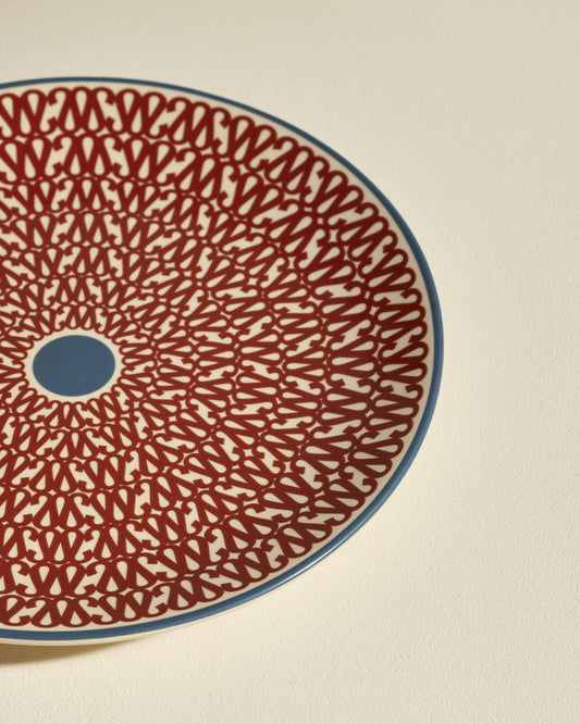 Assiette plate Sarah - Carmin design moderne Maison Sarah Lavoine Carmin Céramique 3
