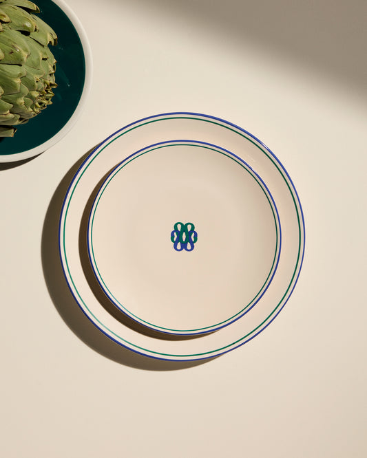Assiette plate Reflet - Outremer 4 - Décoration Design