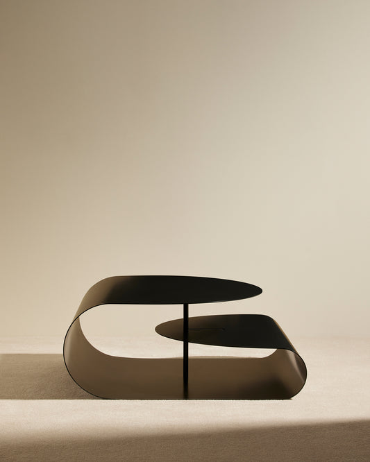 Table basse Gégé - Noir design Maison Sarah Lavoine Noir Acier 90 cm 35 cm 3