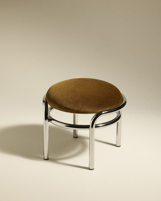 Tabouret bas Moon - Chrome