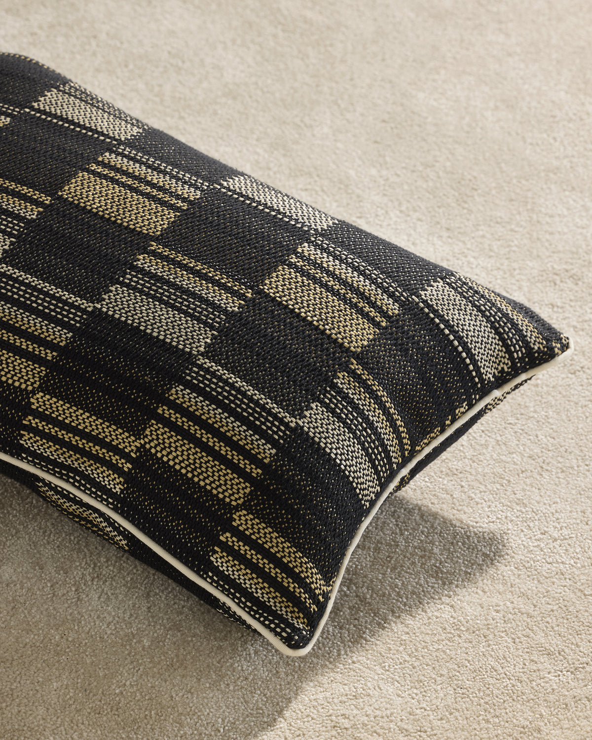 Coussin Damier - Noir