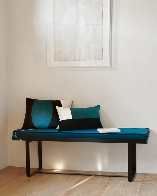 Coussin Echec et Mat - Bleu Sarah
