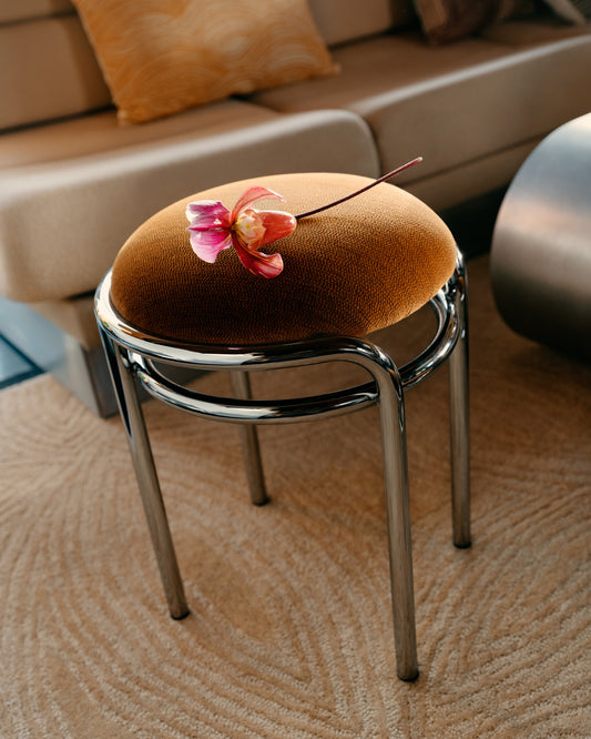 Tabouret Moon - Chrome