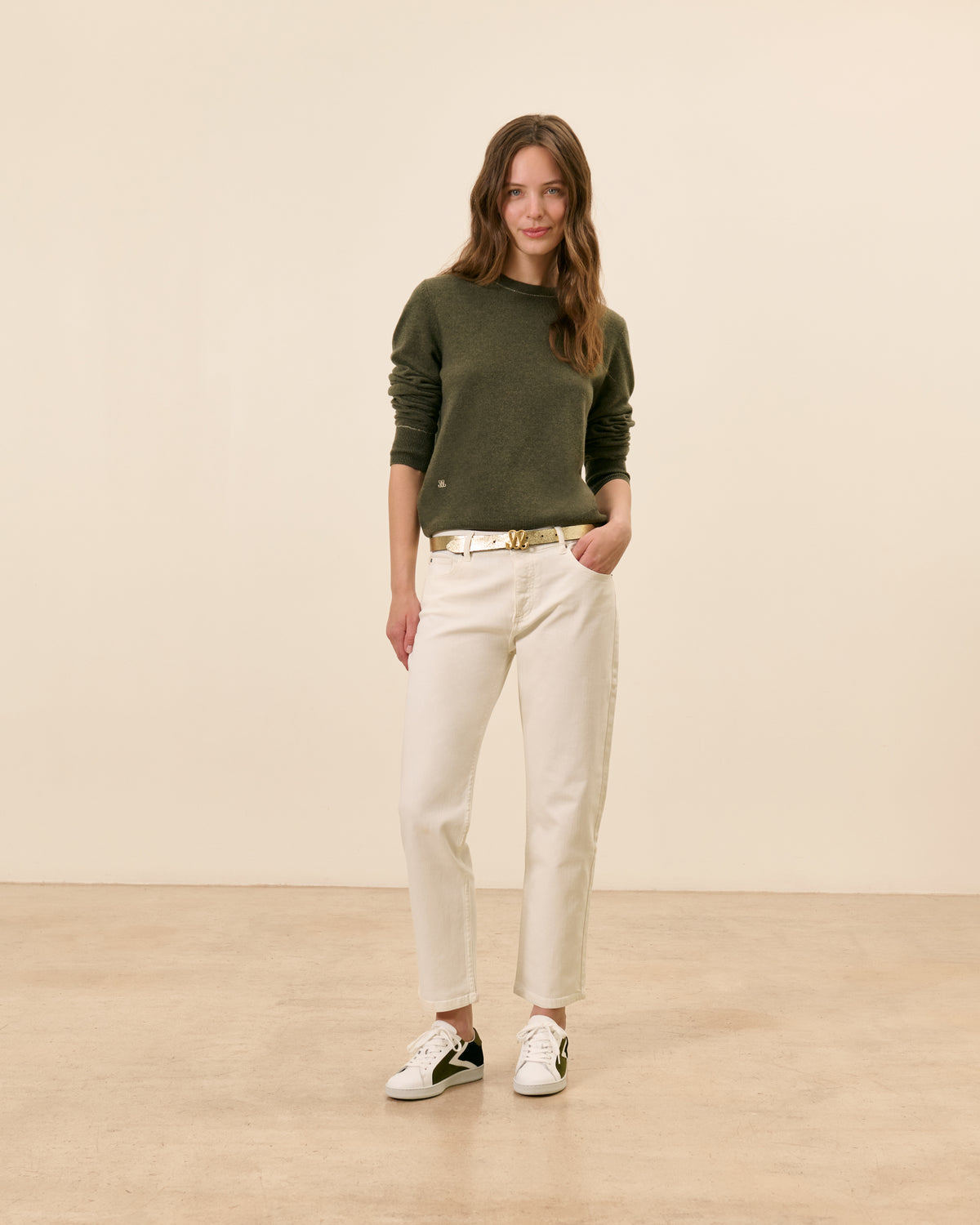 Basket Claudia - Kaki  2 - Mode Femme tendance