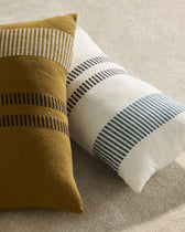 Coussin Passage - Ecru/Bleu Sarah