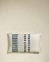 Coussin Passage - Ecru/Bleu Sarah