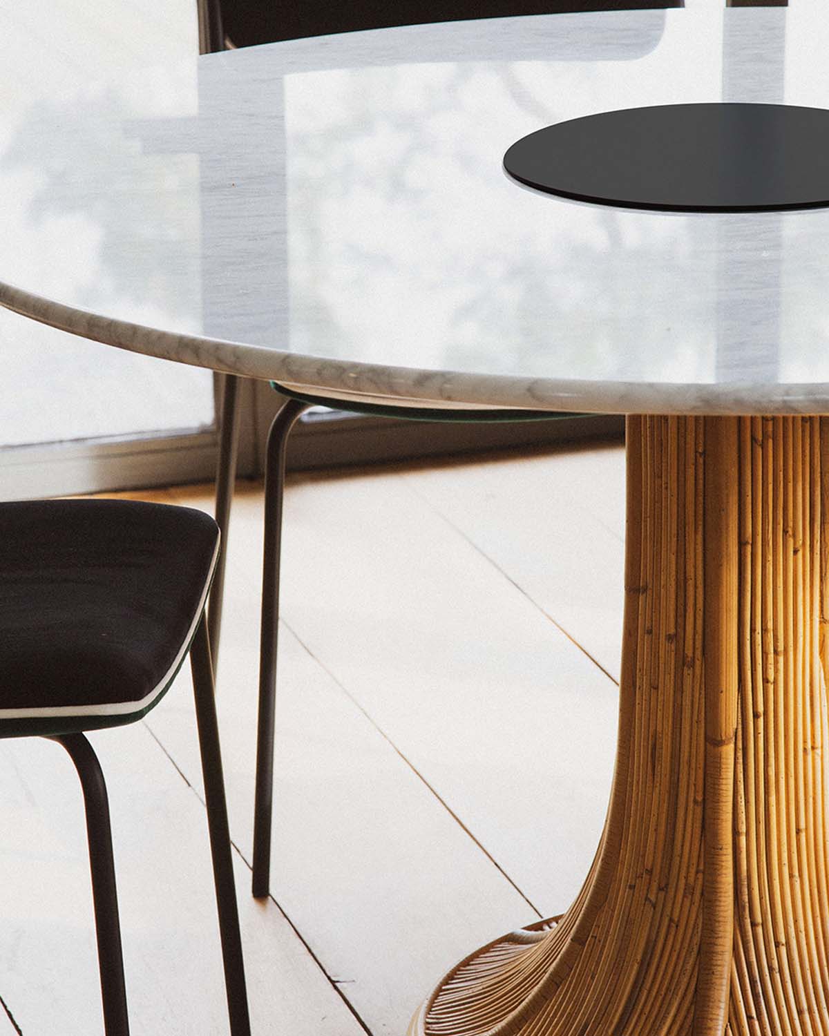 Round table Riviera White Marble design Maison Sarah Lavoine White / Natural Marble 2