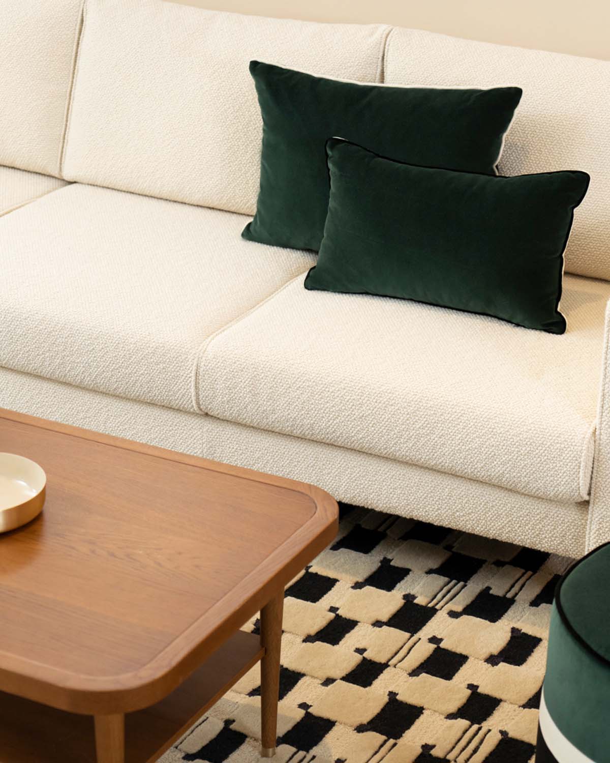 Canapé Noa - Blanc design Maison Sarah Lavoine Blanc Coton 230 cm 80 cm 7