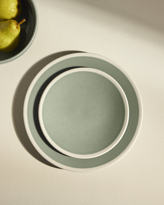 Assiette à dessert Sicilia - Pousse de Tilleul design moderne Maison Sarah Lavoine Pousse de Tilleul Céramique   4