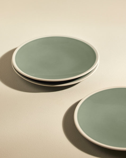 Assiette plate Sicilia - Pousse de Tilleul design moderne Maison Sarah Lavoine Pousse de Tilleul Céramique   4