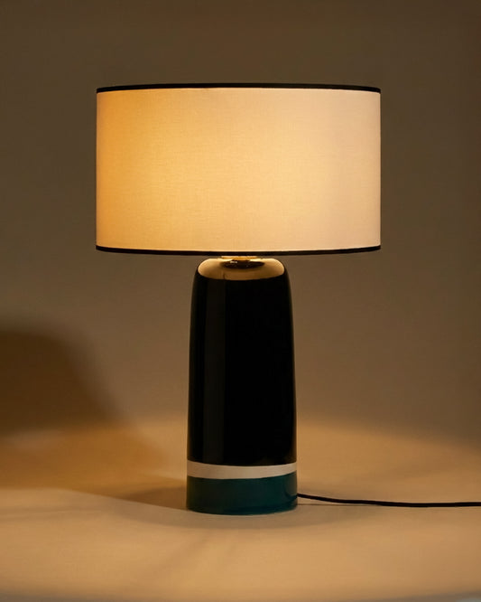 Lampe Sicilia - Bleu Sarah design Maison Sarah Lavoine Bleu Sarah Céramique  60 cm 1