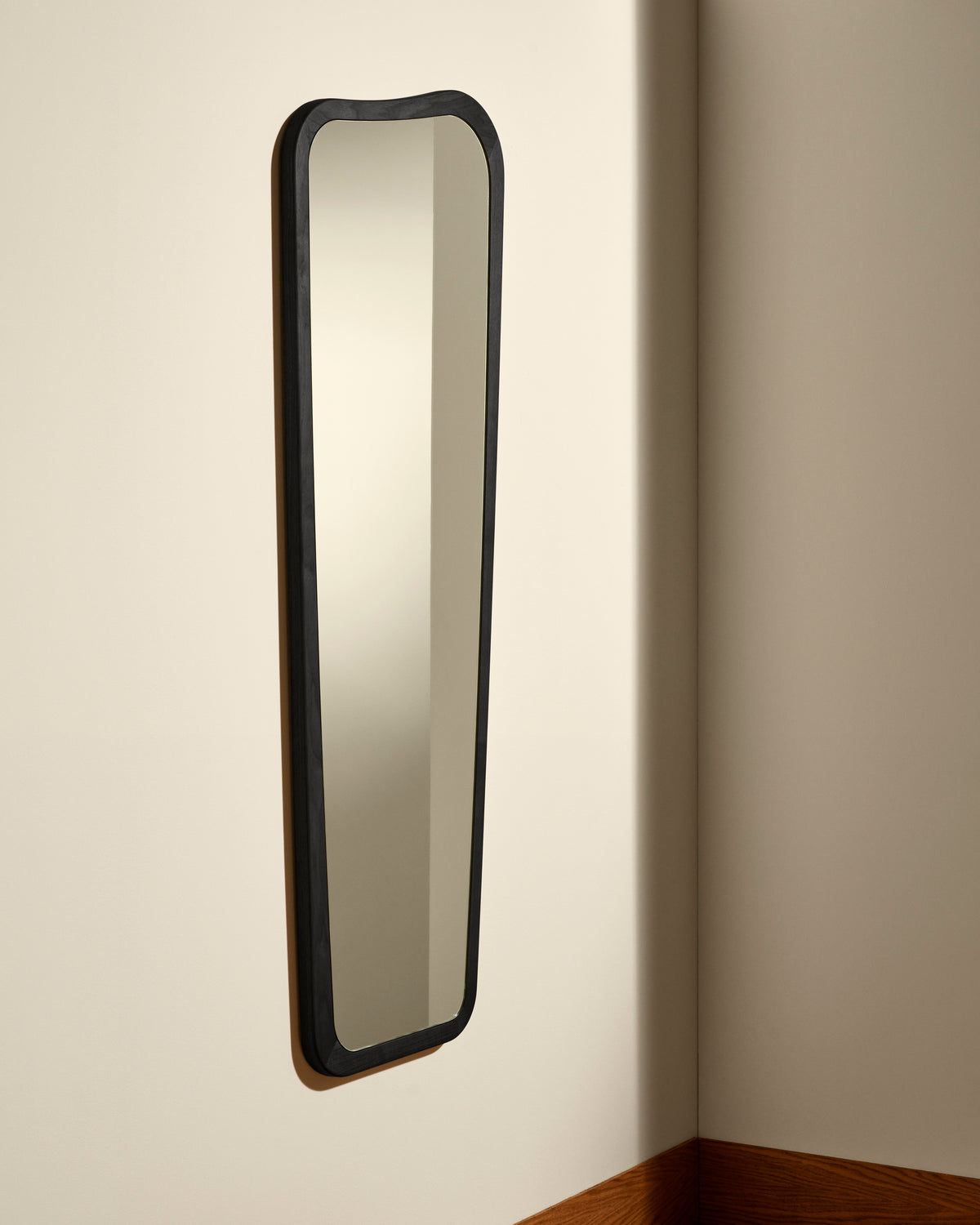 Miroir Organique - Noir design Maison Sarah Lavoine Noir Chêne 50 cm 140 cm 2