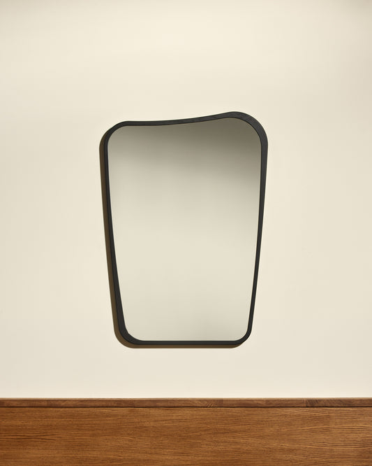Miroir Organique - Noir design Maison Sarah Lavoine Noir Chêne 63 cm 90 cm 1