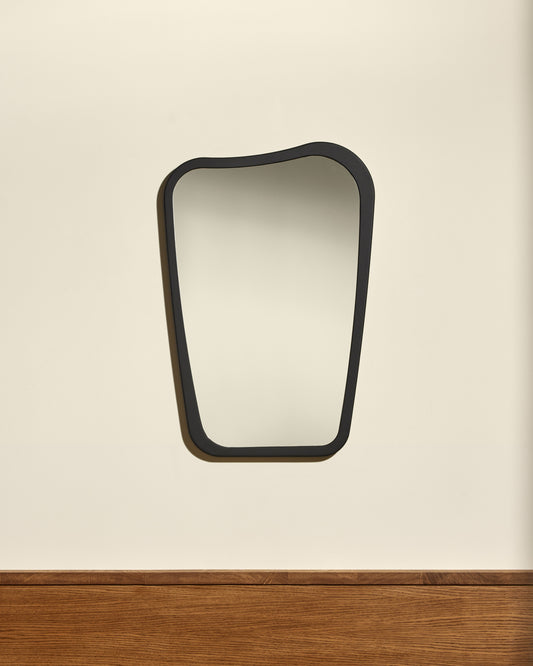 Miroir Organique - Noir design Maison Sarah Lavoine Noir Chêne 50 cm 75 cm 1