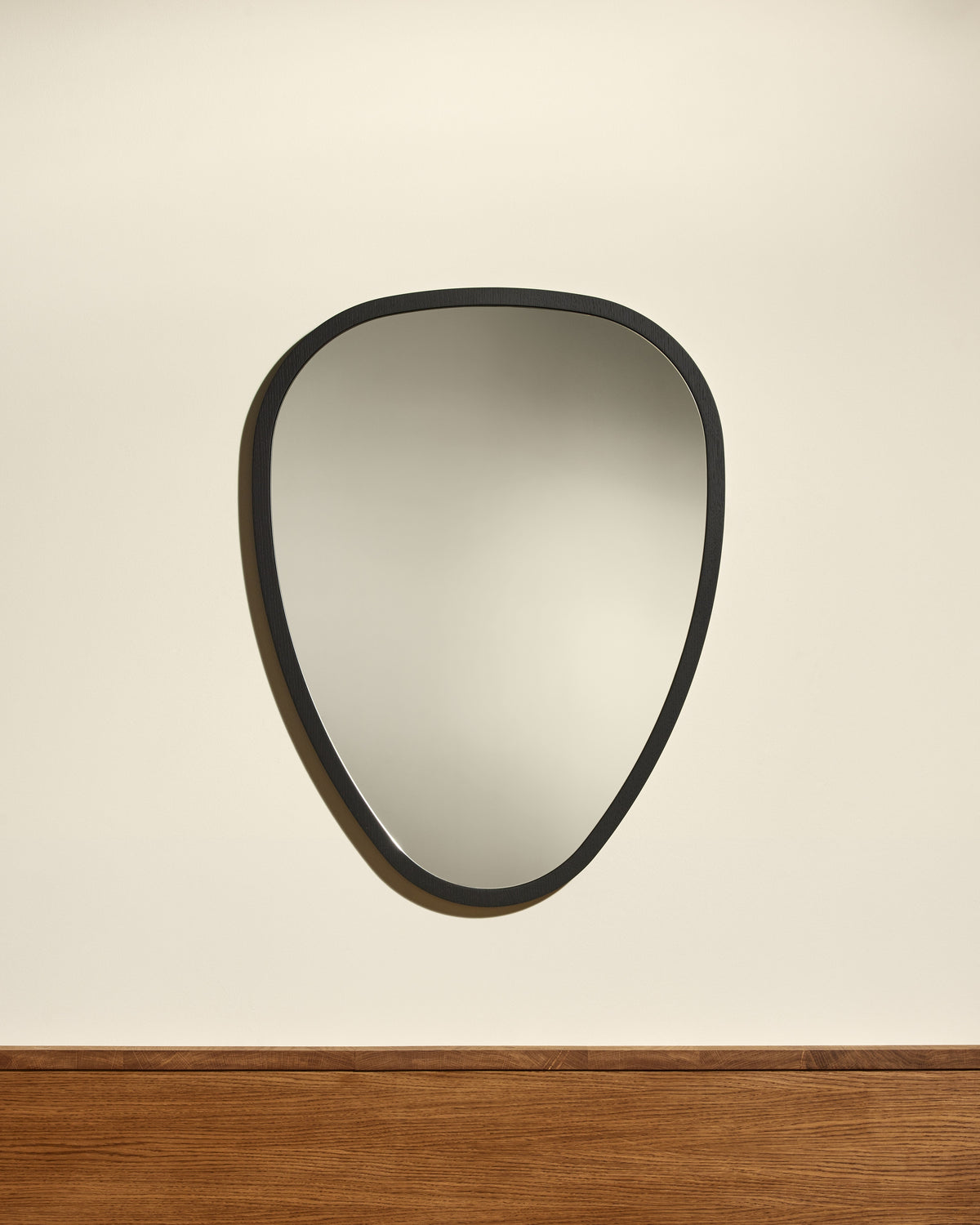 Miroir Ovo - Noir design Maison Sarah Lavoine Noir Chêne 69 cm 90 cm 1