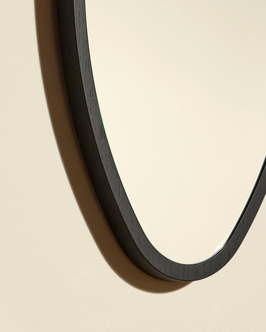 Miroir Ovo - Noir design Maison Sarah Lavoine Noir Chêne 38 cm 50 cm 3