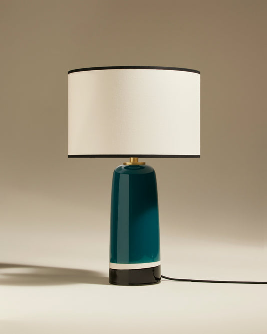 Lampe Sicilia - Bleu Sarah design Maison Sarah Lavoine Bleu Sarah Céramique  50 cm 1