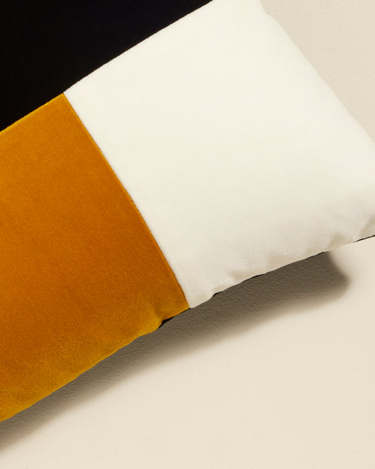 Coussin Echec et Mat - Ocre design Maison Sarah Lavoine Ocre Velours 50 cm 30 cm  2