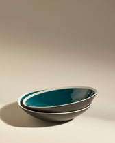 Assiette creuse Sicilia - Bleu Sarah design moderne Maison Sarah Lavoine Bleu Sarah Céramique   4