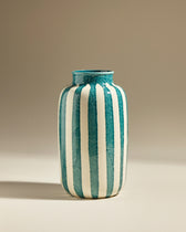 Grand vase décoratif Riviera - Bleu Sarah design, céramique Maison Sarah Lavoine Bleu Sarah Céramique  36 cm 1