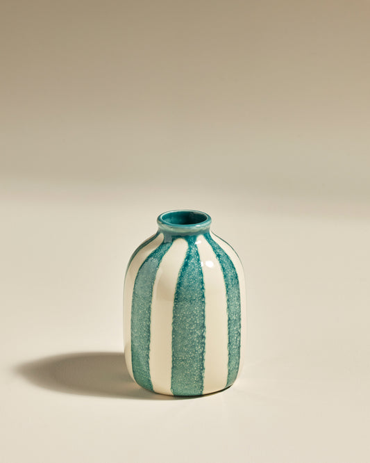 Pot décoratif Riviera - Bleu Sarah design, céramique Maison Sarah Lavoine Bleu Sarah Céramique  14 cm 2