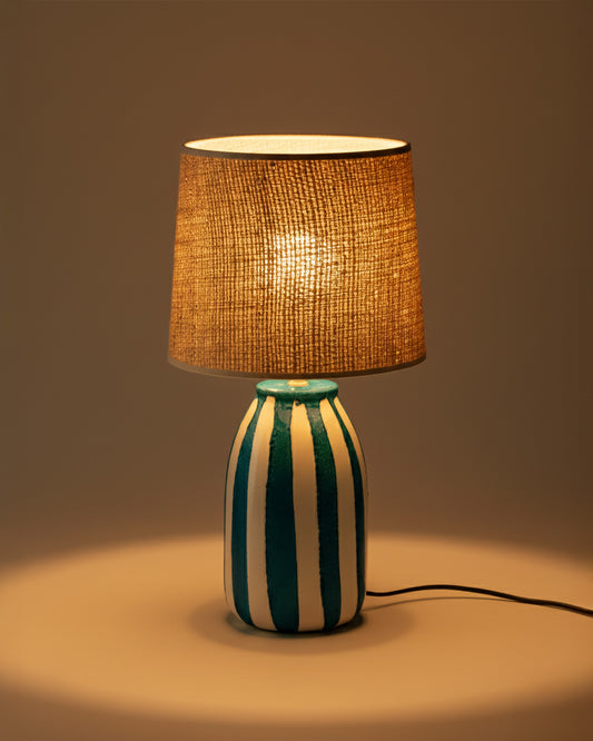 Lampe de table Palmaria - Bleu Sarah design Maison Sarah Lavoine Bleu Sarah Céramique  46 cm 1