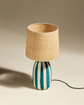 Lampe de table Palmaria - Bleu Sarah design Maison Sarah Lavoine Bleu Sarah Céramique  46 cm 2