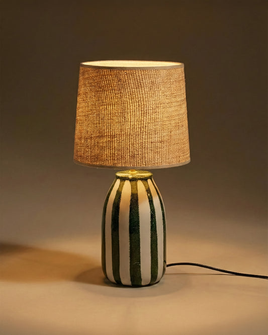 Palmaria table lamp - Green design Maison Sarah Lavoine Green Ceramic 46 cm 1