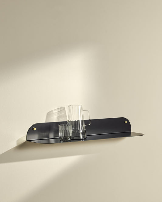 Etagère Murale Tokyo - Noir design Maison Sarah Lavoine Noir Acier 80 cm 10 cm 2