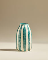 Riviera decorative vase - Bleu Sarah design, ceramic Maison Sarah Lavoine Bleu Sarah Ceramic 24 cm 1