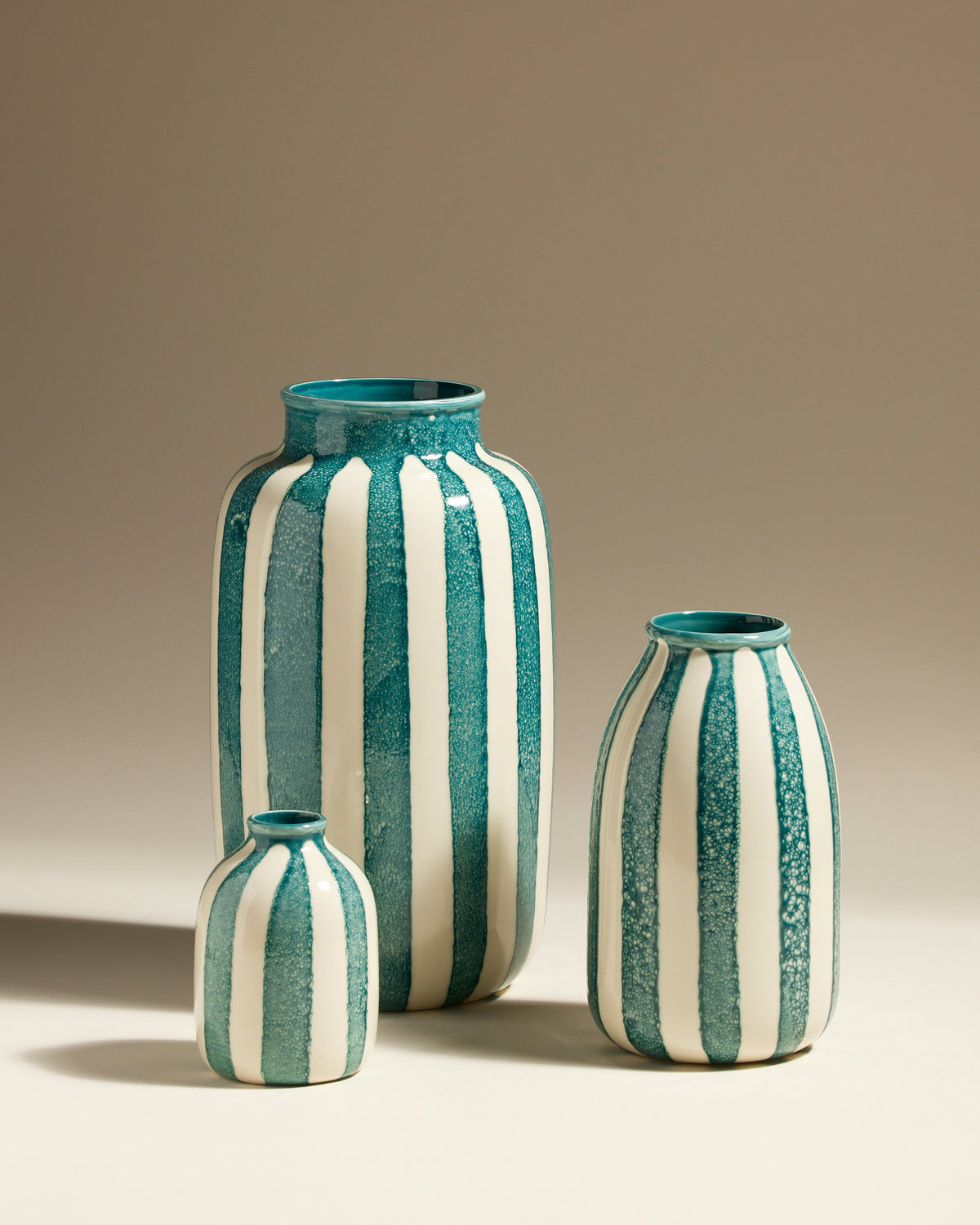 Riviera decorative vase - Bleu Sarah design, ceramic Maison Sarah Lavoine Bleu Sarah Ceramic 24 cm 4