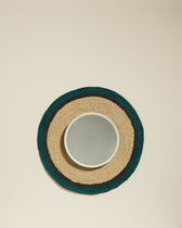 Set de table Globe - Naturel / Bleu Sarah design Maison Sarah Lavoine Naturel / Bleu Sarah Raphia   3
