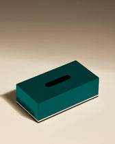 Tissue box - Bleu Sarah design Maison Sarah Lavoine Bleu Sarah Lacquered wood 25 cm 8 cm 2