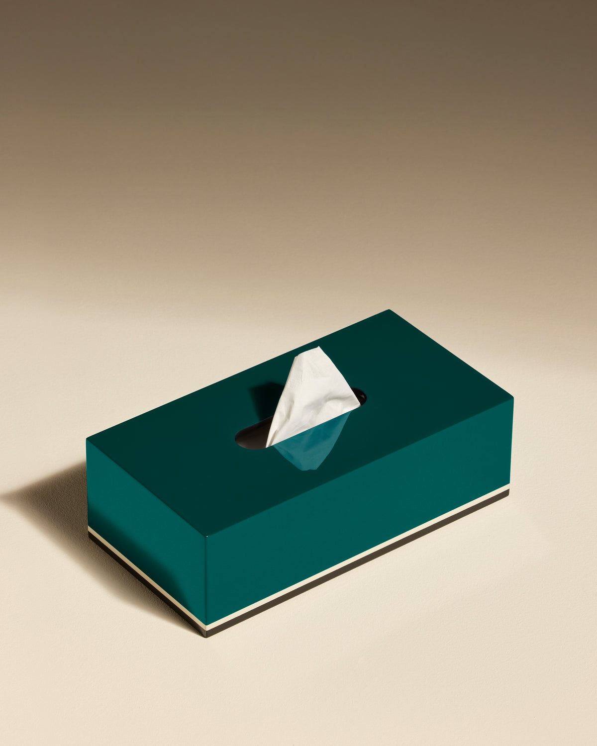 Tissue box - Bleu Sarah design Maison Sarah Lavoine Bleu Sarah Lacquered wood 25 cm 8 cm 3