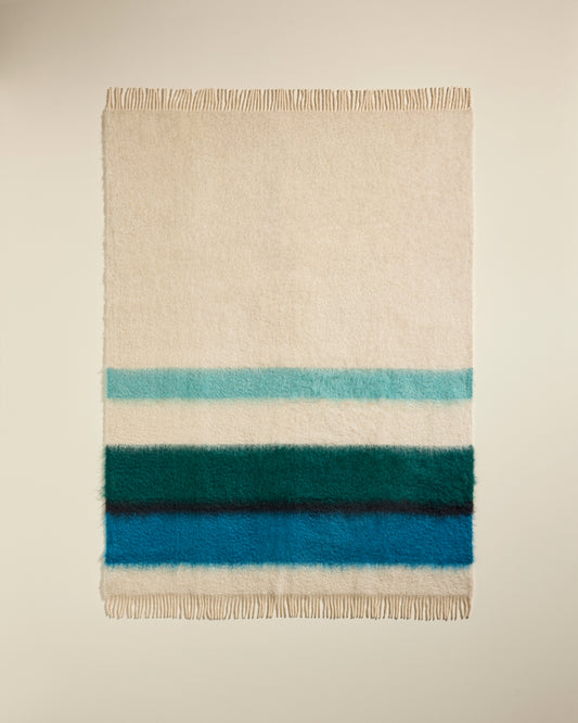 Plaid Serenity - Bleu Sarah luxe Maison Sarah Lavoine Bleu Sarah Laine 200 cm 130 cm 1