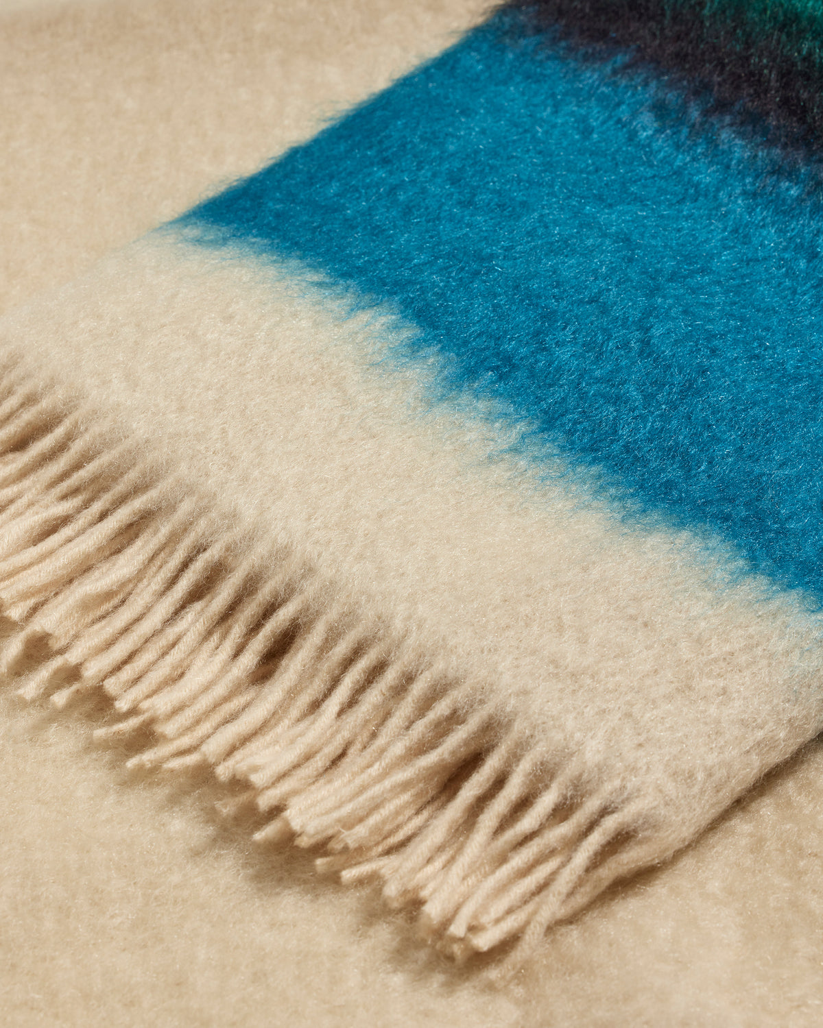 Serenity Plaid - Luxury Sarah Blue Maison Sarah Lavoine Sarah Blue Wool 200 cm 130 cm 3