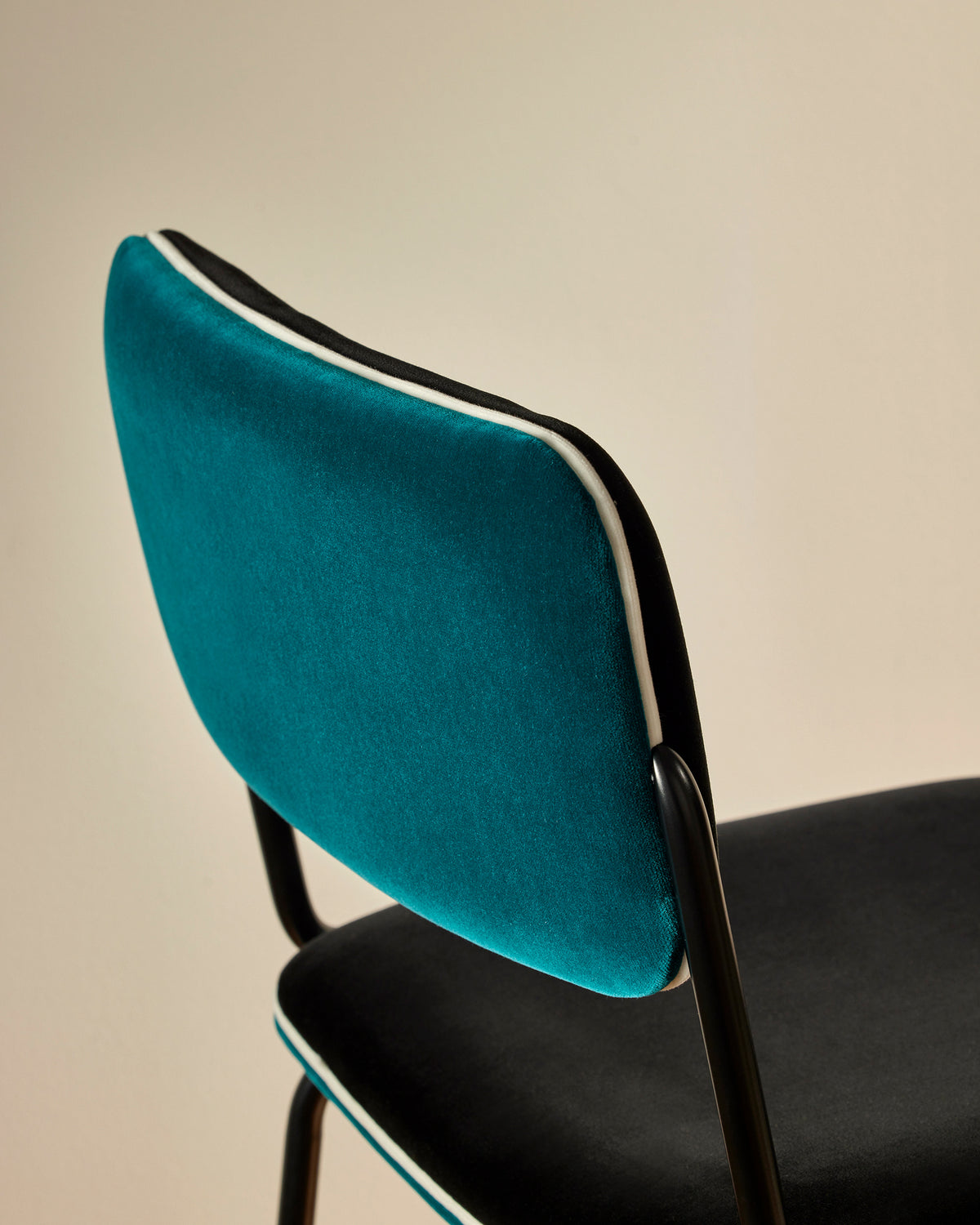 Double Jeu bar chair - Sarah Blue design Maison Sarah Lavoine Sarah Blue Velvet 51 cm 106 cm 2