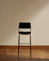 Double Jeu bar chair - Ocher design Maison Sarah Lavoine Ocre Velvet 51 cm 106 cm 1