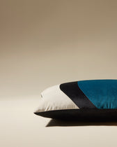 Coussin Lune - Bleu Sarah design Maison Sarah Lavoine Bleu Sarah Velours 50 cm 30 cm  3